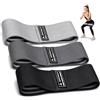 Amonax Fasce Elastiche Fitness in Tessuto da Donna, Glute Band Elastici Fitness, Booty Band Fasce per Esercizi Squat, Fitness Attrezzi Casa per Allenamento Dimagrante, Bande Fitness Fianchi e Gambe