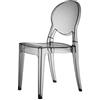 SCAB DESIGN Sedia Modello Igloo Chair in Polipropilene Set 4 Pezzi - Disponibile in 5 Colori E Modello IGNIFUGO (Fume' Trasparente, POLICARBONATO)