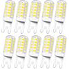 Akynite Lampadina LED G9 4W Luce Fredda 6000K 400LM, G9 40W Alogena Equivalente, AC 230V Lampadine LED Attacco G 9 Fredda per Luce Specchio da Bagno, da Parete Interno, non dimmerabile, set di 10