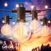 ZOTOYI LED Catena Luminosa Esterno, 15M Catena Luci Stringa Giardino IP65 Impermeabile con 20+2 G40 Lampadine, Luci da Esterno e Interno per Natale Matrimonio Partito, Bianco Caldo