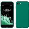 kwmobile Custodia Compatibile con Apple iPhone SE (2022) / iPhone SE (2020) / iPhone 8 / iPhone 7 Cover - Back Case per Smartphone in Silicone TPU - Protezione Gommata - verde smeraldo