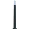 Partenopea® Lampione a led lampioncino con attacco per Lampadine E27 illuminazione da esterno palo da giardino per sentieri moderno (Nero 60 cm, Senza lampadina)