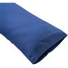 Sancarlos San Carlos Combicolor - Federa per cuscino per letto matrimoniale 105 x 44 cm blu scuro