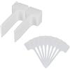 Relaxdays Set da 100 Etichette per Piante Targhette Identificative per Aiuole e Piantine HB 14,5x5,5 cm Plastica, Bianco