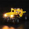 GEAMENT Set di Luci LED Compatibile Con LEGO Jeep Wrangler Rubicon - Kit Di Illuminazione per Technic 42122 Modello da Costruire (LEGO set Non Incluso)