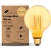 greenandco Lampadina Vintage LED Smart WiFi | E27 G95 | 3,8W 160lm | 1800K | 320° | 230V | nessun sfarfallio | dimmerabile | Compatibile con Alexa e Google Assistant