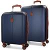 Disney Il altro Ocuri set di valigie blu 55/70 cm rigido ABS chiusura TSA integrata 118 l 6,98 kg 4 ruote doppie per la mano, blu, Set di valigie
