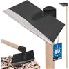 KOTARBAU® Zappa da Giardino 214 x 85 mm a Forma Trapezoidale con Manico in Legno 110 cm Strumenti Manuali Attrezzi Accessori da Giardino Zappetta Giardinaggio
