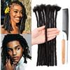 originea Estensioni Dreadlocks 100% Capelli Umani 6 pollici Afro Kinky Nero 10 fili 0,6 cm Moda intrecciare i capelli all'uncinetto per donna/uomo di Originea (6 pollici, 10 fili)