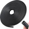 SYOAUTO Auto Protezione Portiere SYOAUTO Paracolpi Antigraffio Universale Gomma Nera U Forma