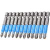 Candeon Set Punte Avvitatore Magnetico, 12 Pezzi Phillips Inserti per Avvitatore Punte per Cacciavite Magnetico Antiscivolo, 50mm Pz/Ph Inserti Punte per Avvitatore, Ph1 Ph2 Ph3 Pz1 Pz2 Pz3 Ogni 2 Pezzi