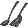 Westmark 283722E6 - Set di 2 spatole, per pentole rivestite, in plastica, gentle, colore: Nero