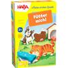 HABA 305473 - I Miei Primi Giochi - Nutri Me! Gioco di assegnazione a Partire dai 2 Anni per 1 - 5 Giocatori con 5 Figure in Legno a Tema Animali Domestici, Tempo di Gioco 5 min, trasmette la