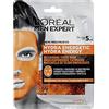 L'Oréal Paris Men Expert Hydra - Maschera viso in tessuto energetico per uomo, maschera in tessuto per pelle dall'aspetto stanco (confezione da 1)