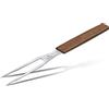 Victorinox Swiss Modern, Forchetta professionale per intaglio, Lama extra affilata, 15 cm, Elegante manico in legno, Acciaio inossidabile, marrone