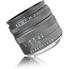 AstrHori 50 mm F2.0 Obiettivo per fotocamera manuale full frame con ampia apertura compatibile con fotocamere mirrorless Sony E-Mount Grigio