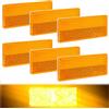 BANTI Catarifrangente Rimorchio Riflettori per Camion Catarifrangente Moto Riflettori Rettangolare per Camion Moto Guardrail per Trattori (6 PCS)