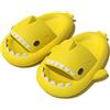 AioTio Pantofole Squalo Donna Uomo Ciabatte Casa Estive Comode Pantofole da Doccia Suola Morbida Punta aperta Antiscivolo Sandali da Spiaggia e Piscina Shark Slippers(Giallo,40/41 EU)