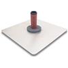 MARSHALLTOWN Cazzuola Hawk Trowel con manico DuraSoft in magnesio, dimensioni della cazzuola 330x330 mm, per muratori a secco e stuccatori, Argento