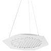 LIBEROSHOPPING Lampada a sospensione LED 33W 3000K metallo bianco opaco ALVEARE 52 cm