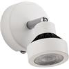 LIBEROSHOPPING Lampada LED applique 11 cm a 1 luce 7W 3000K 230V in metallo satinato Bianco TEOREMA
