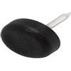 Adsamm PG-N-BL-15-100 100 feltrini in plastica con chiodo, Nero, Ø 15 mm