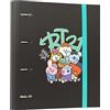 Grupo Erik: Raccoglitore A4 BT21 Street Mood, Raccoglitore a 4 anelli con elastico e copertina rigida in cartone, 32 x 27,5 cm, Cartella Portadocumenti A4, BT21 Gadget