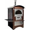 AgriEuro TOP-LINE Forno a legna da esterno Maximus 80 Deluxe EXT INOX - Smalto ramato