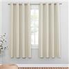 PONY DANCE Tende Soggiorno Moderne 2 Pezzi L 140 x A 175 cm Tende Oscuranti per Interni Tenda Termica Isolante Freddo e Caldo Tende Beige Chiaro per Salotto Eleganti