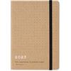 Letts of London Letts Eco Writers Quotes - Agenda settimanale 2023, formato A6, in carta kraft marrone