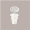 ILIP 50 Pz Bicchiere PLA BIO 250cc con Coperchio Piatto Taglio Croce