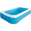 Jleisure Piscina Rettangolare Gonfiabile 305x186x56cm SunClub per Bambini