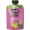 HERO SOLO FRUTTA FRULLATA 100% BIO PERA E LAMPONE 100 G