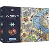 Gibsons Monumenti di Londra (disponibile anche come regalo da 500 pezzi), Multicolore, 1000, G7066