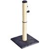 Amazon Basics Tiragraffi per gatti da interno, standard, con giocattolo pendente, 80 cm, grigio