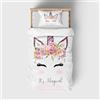 DJDEA Set Copripiumino Morbida Microfibra Set di 3 pezzi Parure Copripiumino Singolo unicorno Biancheria da Letto Per Bambini E Adulti (2, 135x200cm)
