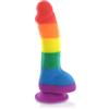 PRIDE DILDO Rainbow Dildo With Balls