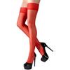 COTTELLI COLLECTION Calze Velate Autoreggenti Rosse
