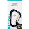 Nite Ize CSL4-01-R6 - Serratura a scorrimento in acciaio inox, misura 4, colore: Nero