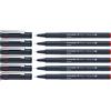 Schneider Pictus Fineliner (tratto 0,05 mm), confezione da 6 pezzi, rosso