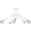 Light Home LH Light-Home Edison 5 Lampadario da Soffitto Industriale - Lampadari Moderni Per Soggiorno Camera da Letto e Cucina in Metallo - a 5 Luci - E27 - Bianco