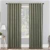 Sun Zero Hampshire - Tenda a pannello in velluto con riduzione del rumore, termica, 100% oscurante, 127 x 213 cm, colore: verde muschio