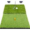 SAPLIZE Tappetino da golf pieghevole 23 x 16, 2 in 1 con superficie ruvida e fairway, ideale per colpire, scheggiare e putting. Perfetto per allenamento in interni ed esterni