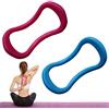 afdg Cerchi di Yoga Ring Pilates, Anello di Stretching Fitness, Pilates Fisioterapia Training Ring, Anello di Yoga per Massaggio Coscia e Polpaccio, Allenamento di Stretching (Blu e Rosa Rossa)