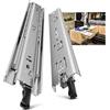 AOLISHENG Guide Per Cassetti Carichi Pesanti 850 mm Con Blocco Montaggio Laterale Guida Binari Scorrevoli Estrazione Totale Portata Massima 68kg Per Ufficio Camper Garage Industriale 1 Paio(2 Pezzi)