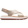Clarks Jemsa Cross, Sandali Donna, Argento (Argento Champagne Lea), 35.5 EU