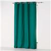 Douceur d'Intérieur, Tenda con occhielli (140 x 280 cm) Assoluto Smeraldo, Microfibra