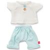 Miniland- Conjunto Chico Sea 38cm Vestiti per Bambole da 38 cm, Tinta Unita, Colore Beige, 31568
