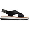 Clarks Jemsa Cross, Sandali Donna, Nero (Nero Black Leather), 36 EU