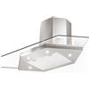 Faber Selection PRONTA CONSEGNA - Faber Cappa ad angolo a parete PREMIO ANGOLO/SP EV8 LED X/V A100 325.0537.825 finitura acciaio inox e vetro da 100x100 cm
